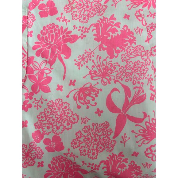 Lilly Pulitzer The Lilly Vintage 1960's Pink & White Floral V Neck Dress XS/S - Picture 6 of 9